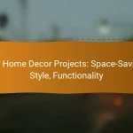 DIY Home Decor Projects: Space-Saving, Style, Functionality